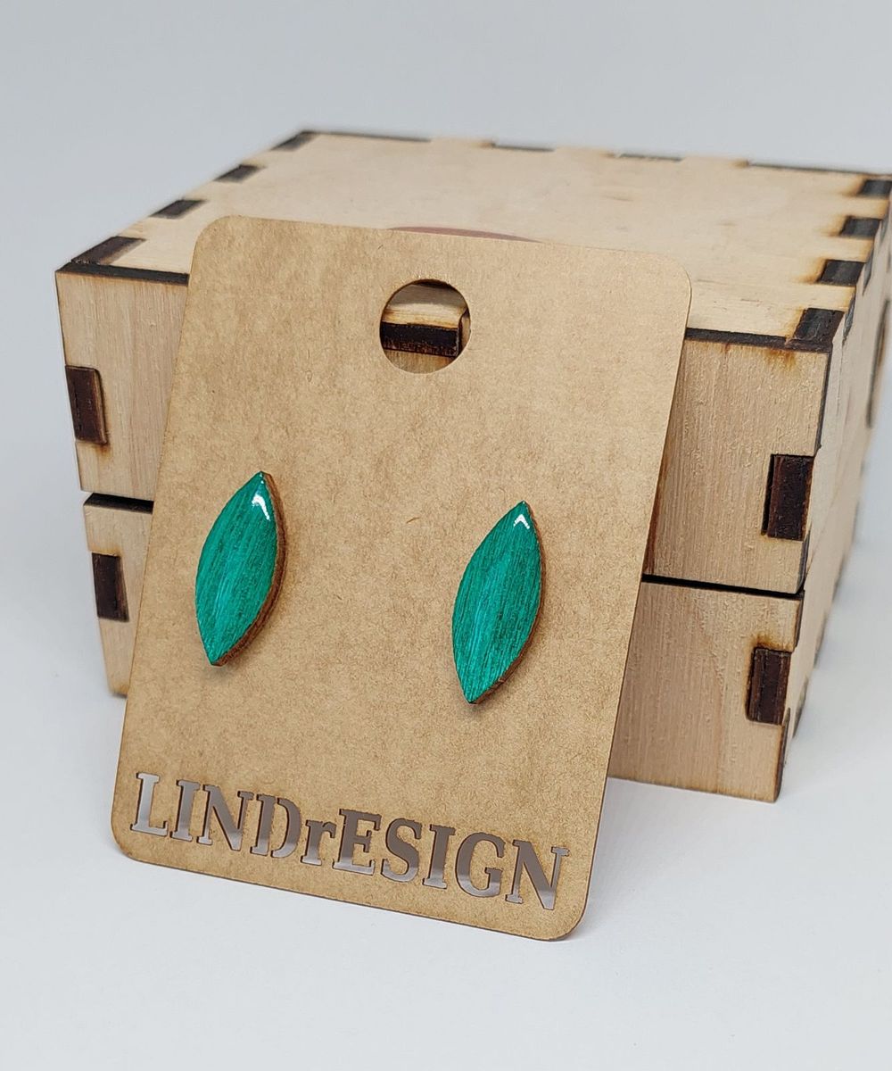 Marquise Stud Earrings – Emerald Teal