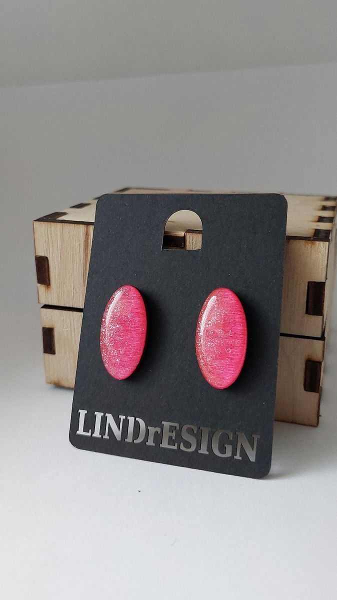 Oval Stud Earrings – Bright Yellow